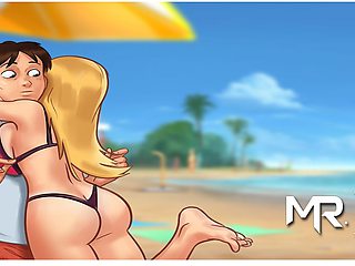 SummertimeSaga - Playing Bottle On The Beach # 81