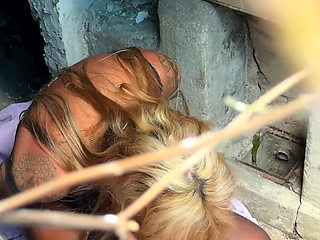 Special Edition Ingalls, Argentinian Model Tape Restrained Half-naked and Ball Gagged in an Abandoned Building