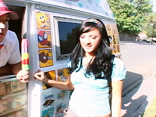 Sexy Ice Cream Scene-2_hot Brunette Teen with a Big Ass Fucked by the Ice Cream Man