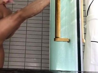 stepsister 22 yo shaving soaping and teasing