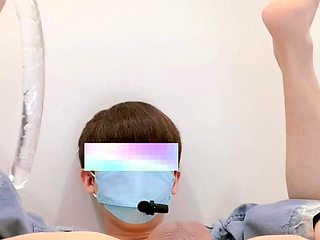 Tattooed solo twink Ricky Hilton masturbates
