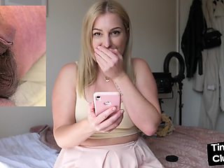 Perverted nympho MILF talks dirty about small cocks