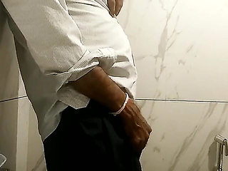 Slow Motion Mastrubation in Bathroom