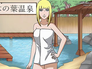 Naruto: Kunoichi Trainer - Busty Blonde Hentai Teen Samui Big Ass Massage and Cum on her Body - Anime Sex Game - 5