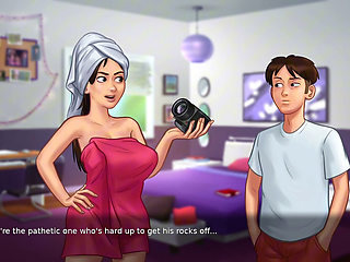 Stepsis Caught me taking panties - Summertime Saga part 12
