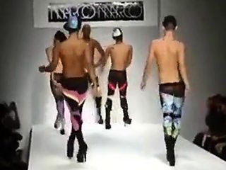 Black Crossdresser in Fierce Runway Show