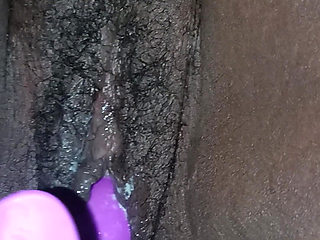 Creamy Black Pussy!!