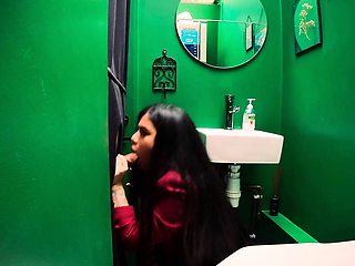 Glory hole blonde blowjob slut double facial