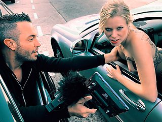 Insolent model gets filmed working the dick in supreme positions