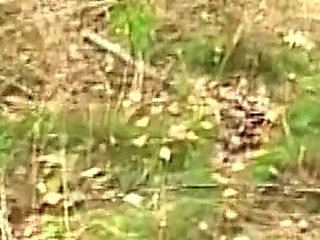 Mature Brunette Fingers Dripping Pussy in Forest Frenzy