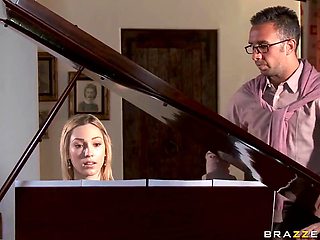 Blonde Lily Labeau Creampied by Keiran Lee the Piano Professor