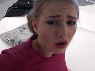 Nice blonde teen needs just a dick into her puss and it is enough