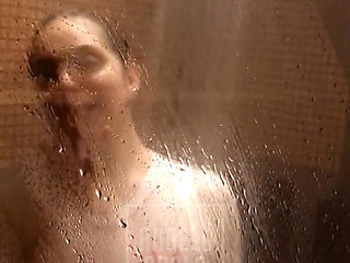 Big Ass Blonde Showing off Under the Shower in My T-shirt
