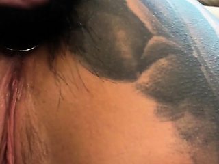 Blonde amateur girlfriend toys his ass and gives head