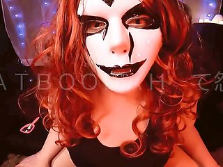 Plump BBW gets messy with a big dildo ride and some fun sounds