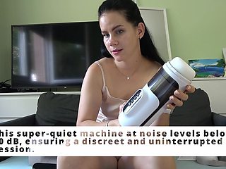 Anna Unpacked the Xspacecup Masturbator and Tested It with a Footjob