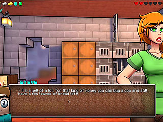 HornyCraft Minecraft Parody - Alex Gives Steve the Best Handjob Ever for Emeralds