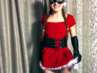 Holiday Heel Fetish: Santa Girl's Wild Ride & Boot Cumshot