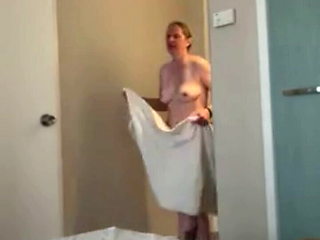 Mom shares hotel room with step son and shows him her naked but not allowed to touch her
