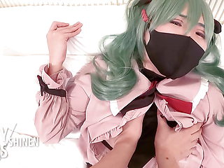 Hatsune Miku Vampire Cosplayer get Fucked, Japanese hentai anime crossdresser cosplay 8