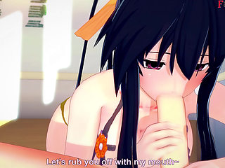 Rias Gremory is leaving so Akeno gives me a titjob - DXD NTR Madness Series