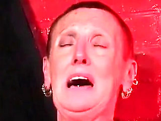 Granny Anal Fisting Session - Rough Tattooed Grandma Extreme Insertion