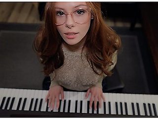 Music Is Fun When A Student Has No Panties Piano Lessons Sex With Teacher Cum On Face With Gorgeous Girl
