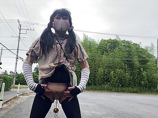 Megu2002s Hentai Break in Park Sparks Outdoor Dildo Exposure