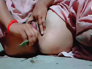 Young girl college bitch girl real masturbation with eggplant