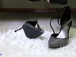 Slow Teasing & Denial - Sheer Nylons, Soles Close-up and Controlled Footplay