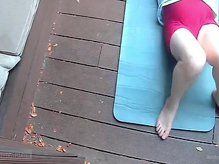 After He Had Lost an Amateur Wrestling Match, Jules, Still in His Red Singlet, Has to Submit