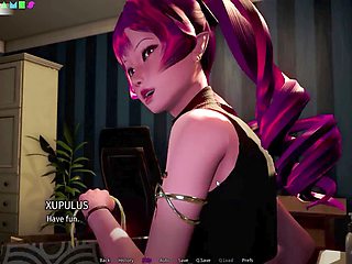 Wet internal release in manga style