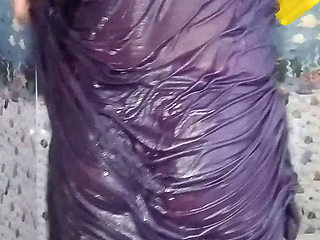 Priya’s New Bathing Video in Petticoat - Hot Bathing