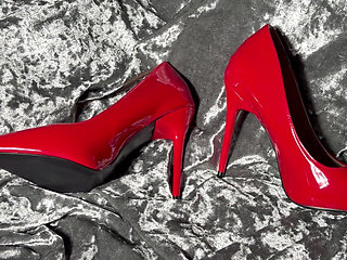 Something for the Foot and High Heels Lovers, I Show My Pumps, Feet in Stockings