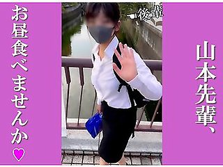 Boss And Cute Junior Have Lunch At A Hotel And Have Sex