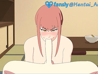 Hentai Artisan: Makima, Chainsaw Man, Black Stockings Footjob, Deepthroat Facefuck, Double Penetration, Gets Fucked Hard