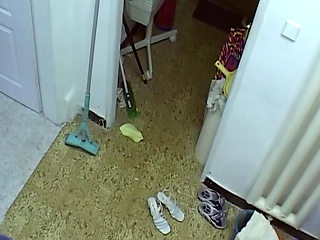 Blonde and Brunette Strip for Steamy Shower Play