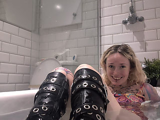 Wet Boot Fetish and Clothed Bath My Dirty Secret After a Bad Date