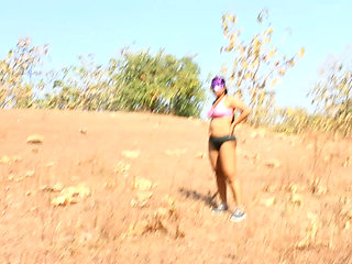 Desi MILF Mona Bhabhi Shameless Open-air Fantasy