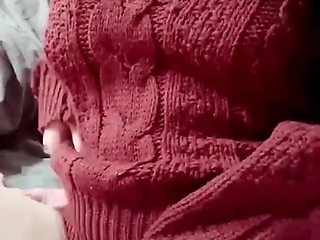 Knit X Knee High X White Full Back Panties
