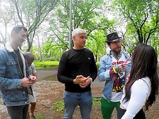 Brunette Amalia Davis gets her asshole gapped by Porno Dan