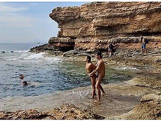 Divers Watch Us Fucking On The Beach