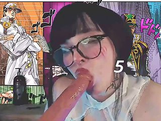 Make-up, suck off, spit