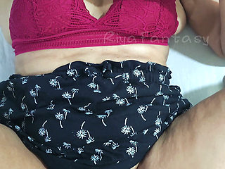 POV Fucking with Condom Riya Skirt Remove Cumshot on Pussy