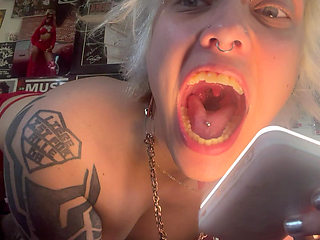 Mouth Tour Goth Girl No Makeup