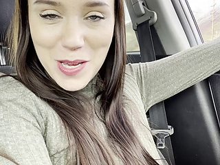 NataliaLeo - smoking and soles - masturbation in a public car