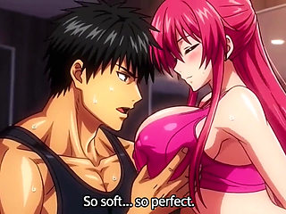 Gym trainer seduce a milf big natural tits and ass