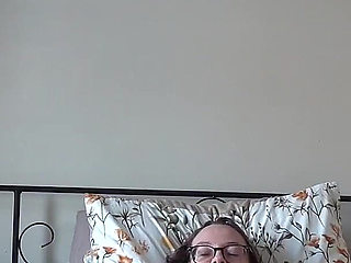Playing with Pussy with Vibrator in Pantyhose