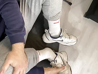 Dirty White Puma Socks, Nike Sneakers