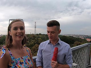 A couple enjoys passionate sex with a guy who has a huge dick